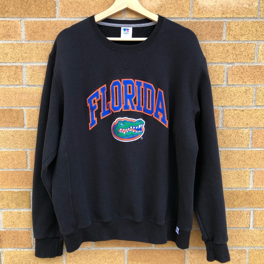 Florida Gators vintage Black sweatshirt Vtg pullover Crewneck size Large -L-✨
